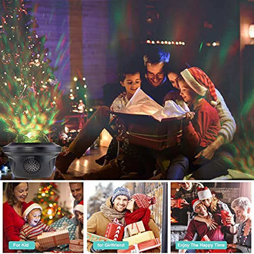 20 Lighting Effects Galaxy Projector, Large Projection Star Projector Music Speaker, Remote Control Galaxy Light, Timer Night Light Projector For Kids Adults, Led Sky Light Projecter For Bedroom Gifts #TOP6