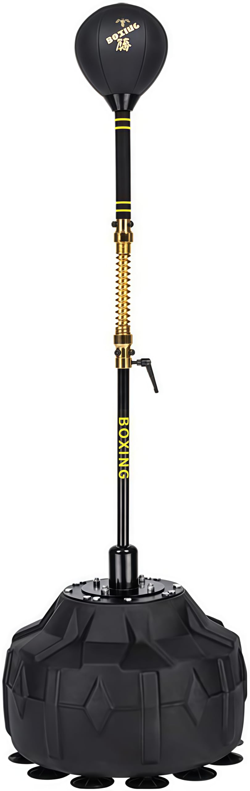 Borsa da fitness Cobra, sacco da boxe con 4 palline di ricambio e guantoni da boxe, supporto e altezza regolabile, sacco da boxe autoportante per allenamento, palla da boxe, sacco da velocità.