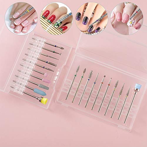 Firtink 20pcs Diamant Bits Set Nagelfräser Professioneller Schleifkörper Schleifkopf Nagelfräser Aufsätze Set für… – Bild 5
