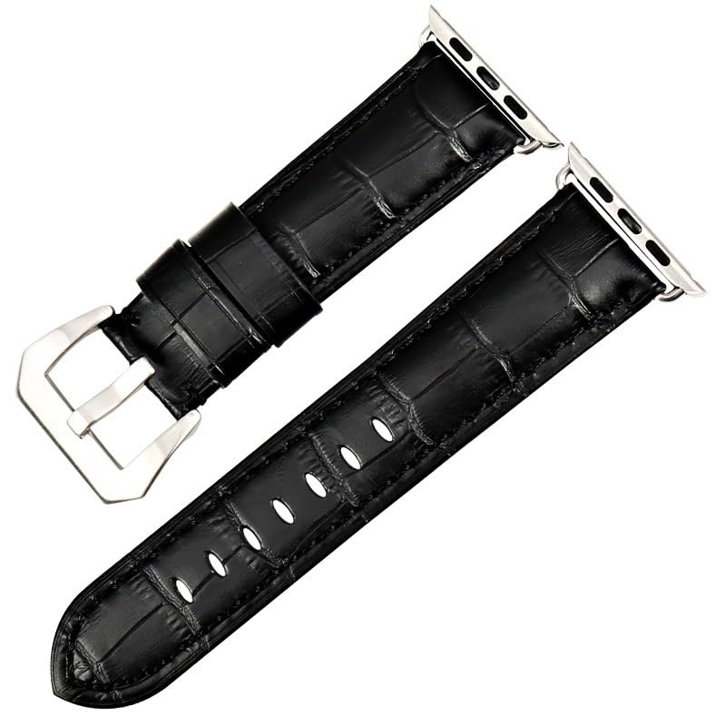 Bracelet en cuir pour montre Apple 41mm 40mm 38mm compatible séries 8 7 6 5 4 3 2 SE