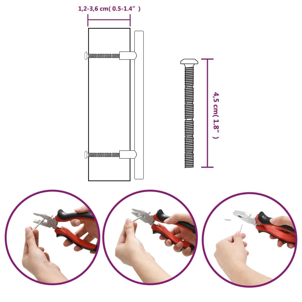 Maniglie per Mobili 20 pz Nere 128 mm in Acciaio Inox,Maniglie Moderne,Maniglie Cassetti,Maniglie per Mobili-3203605