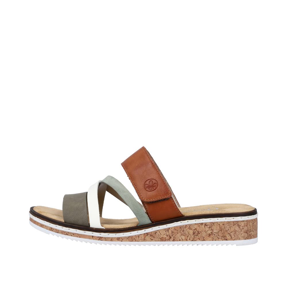 Rieker Faye Womens Low Wedge Sandals