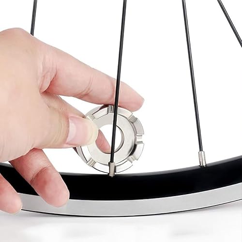 Miniatura 5 de Paquete de 4 llaves de radios para lentes de bicicleta de alta calidad, llave de radios de bicicleta, herramienta de ajuste para truing y reparación