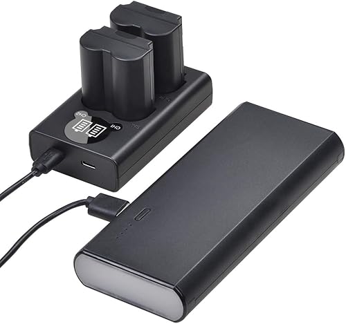 Miniatura 5 de Tectra Smart LED Dual NP-W235 Cargador de batería con puerto tipo C para cámara digital sin espejo Fujifilm X-T5, X-T4, GFX50S II, GFX100S, X-H2S