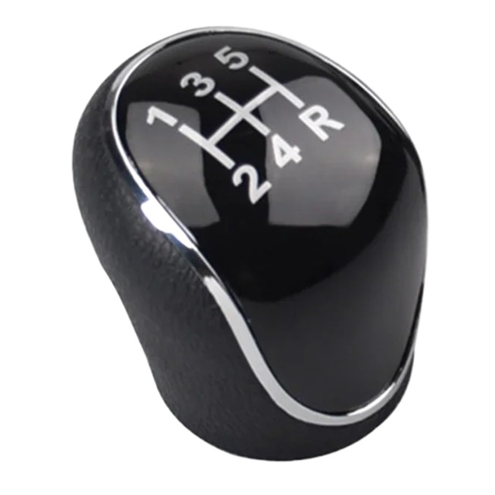 SAUANMNKTP Gearshift Knob for Hyundai for IX35 2012-2016 5 6 Speed Gear Shift Knob(12345R Black)