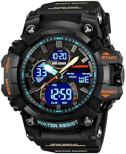 findtime Men's Tactical Military Watch with LED Backlight