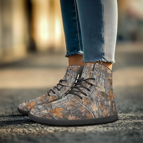 Image of Fashion Print Womens Mens High Top Barefoot Sneakers Flat Shoes