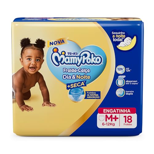 MamyPoko Fralda-Calça Dia&Noite M 18 Unidades
