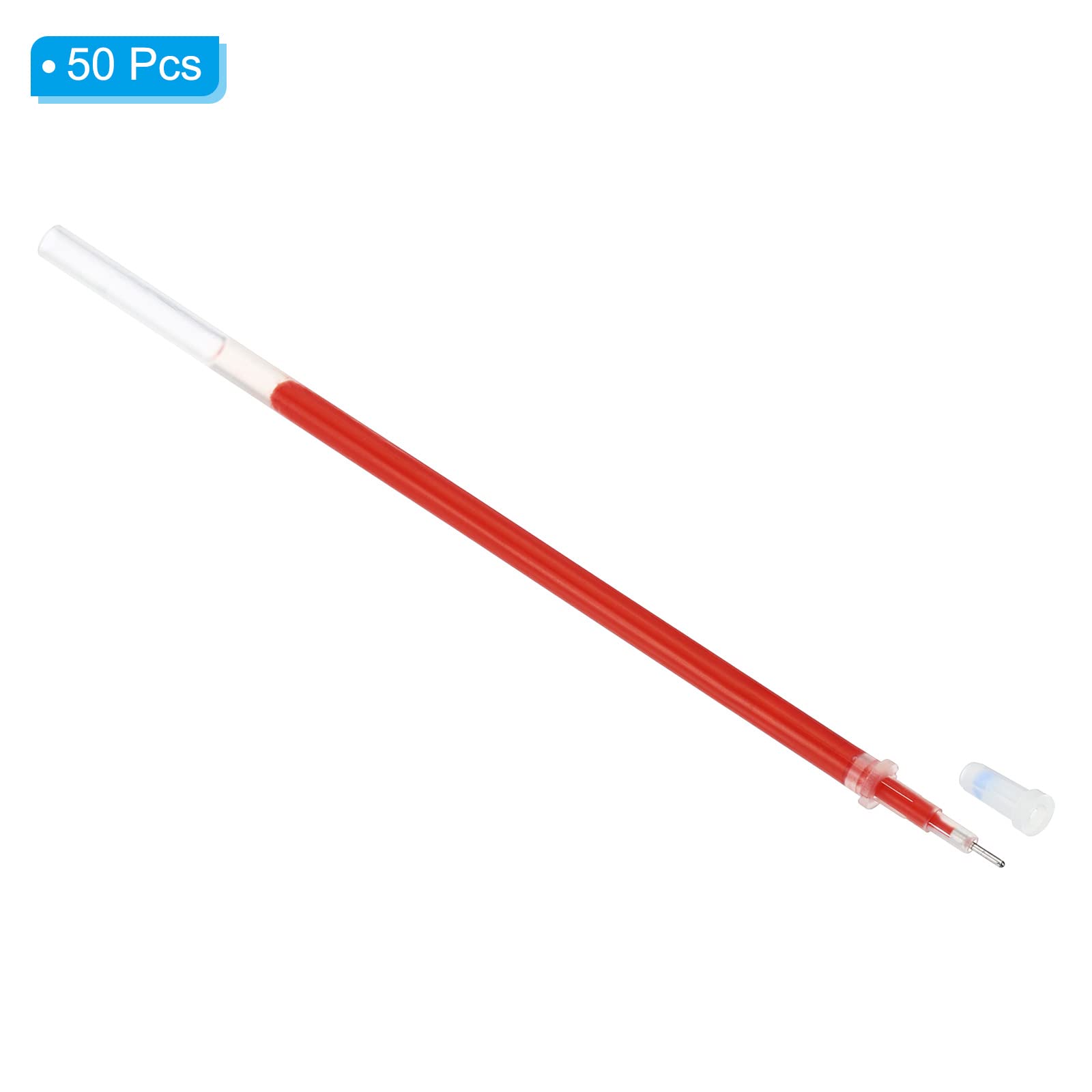 PATIKIL 0.5mm Ink Pen Refills Red, 50 Pcs Gel Pen Refills Ballpoint Pen Ink Fine Point for Pens Office Supplies Red Ink - Image 3