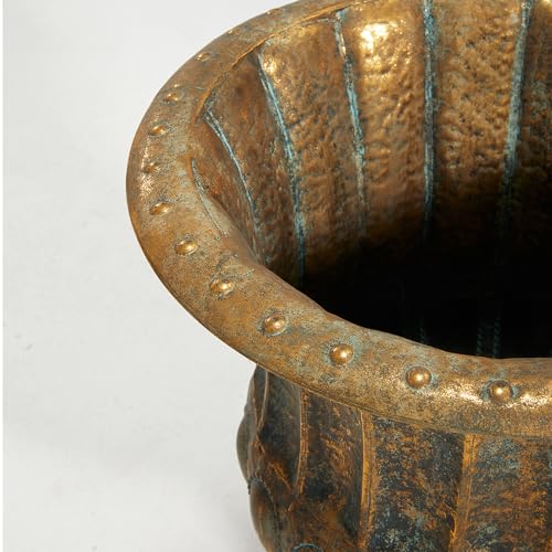 Worth-Garden-245-H-Metal-Urn-Planters-2-Pack-Bronze-Classic-Antique-Iron-Plant-Pots-Large-Decorative-Rustic-Flower-Pots-for-Outdoor-Use-Traditional-Urn-Planter-for-Garden-Patio-Front-Porch Worth Garden 245 H Metal Urn Planters 2 Pack Bronze Classic Antique Iron Plant Pots Large Decorative Rustic Flower Pots for Outdoor Use Traditional Urn Planter for Garden Patio Front Porch
