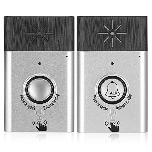 Wireless Doorbell intercom, 2-Way Talk Smart Wireless Voice Intercom Door Bell Indoor Outdoor Interphone Access Control System Door Chime Kit, for Home Office Security