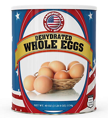 Fresh and Honest Foods Dehydrated Whole Eggs 40 OZ #10 Can. Long Shelf