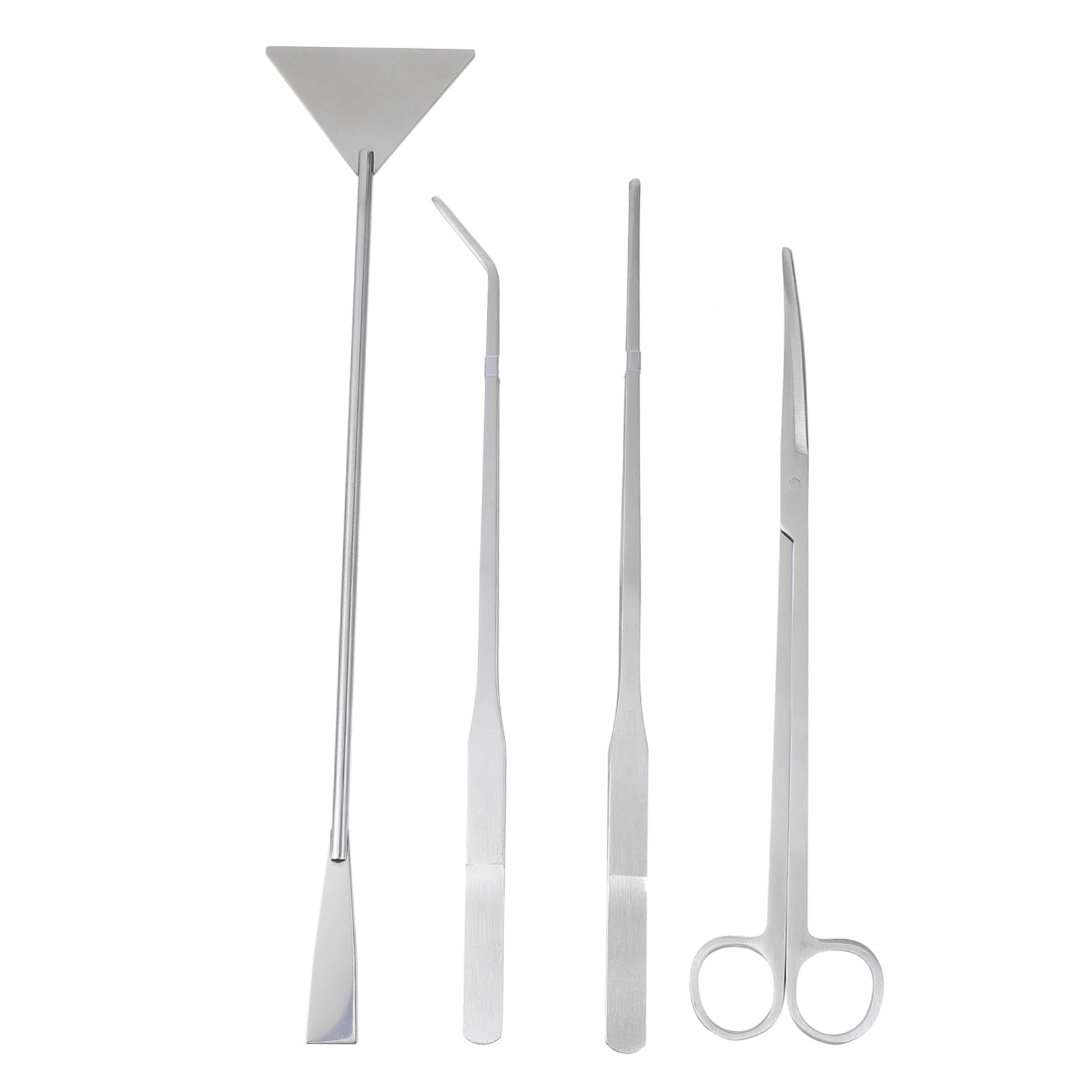 Kit de Herramientas Inoxidable Acuarios 4 Piezas Tijeras y Pinzas Diseño para Plantas Acuáticas para de Acuarios Herramienta de Limpieza de Plantas
