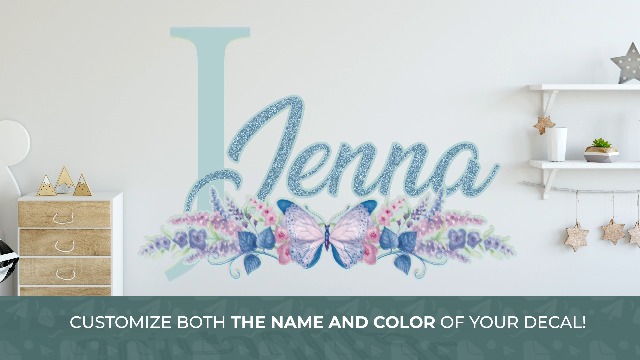 Vinilos Decorativos Mariposa para Paredes en Verde miniatura 7