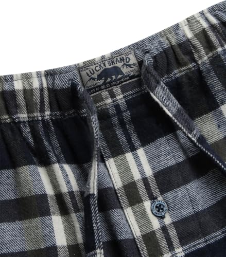 Lucky Brand Men's Pajama Set - 2 Piece Long Sleeve Waffle Knit Top and Flannel Fleece Thermal Pants - Cozy Men's Base Layers 5