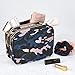 Conair Makeup Bag, Large Double Zip Toiletry and Cosmetic Bag, Perfect Size for Use At Home or Travel, Double Zip Organizer Shape in Blue, Pink and Black Camouflage