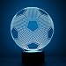 Produktbild BianchiPamela 3D Night Light Football Night Light Eye Care LED Light Bedside Night Lamp