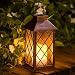 TAKE ME Solar Lantern,Outdoor Garden Hanging Lantern-Waterproof LED Flickering Flameless Candle Mission Lights for Table,Outdoor,Party