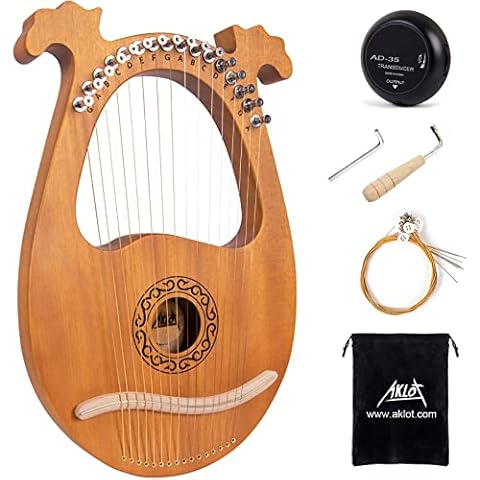 AKLOT Arpa Lira de 16 Cuerdas de Metal Cover