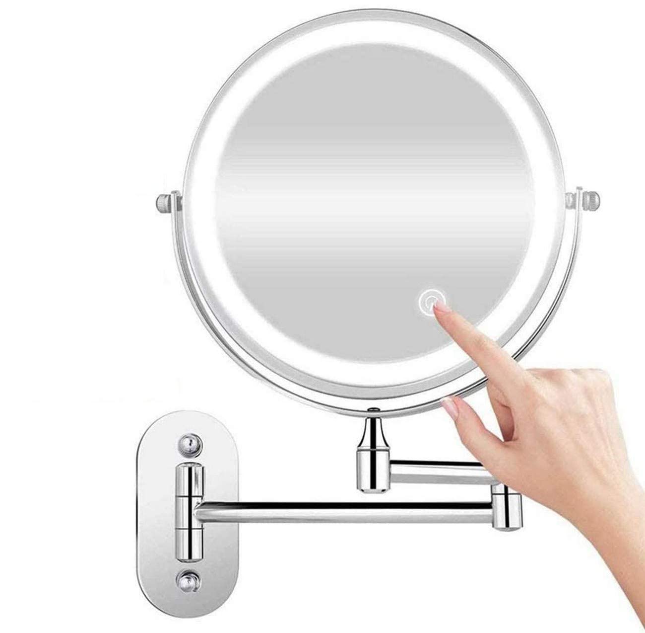 Miroir mural lumineux LED pour une routine beauté parfaite dans la salle de bain