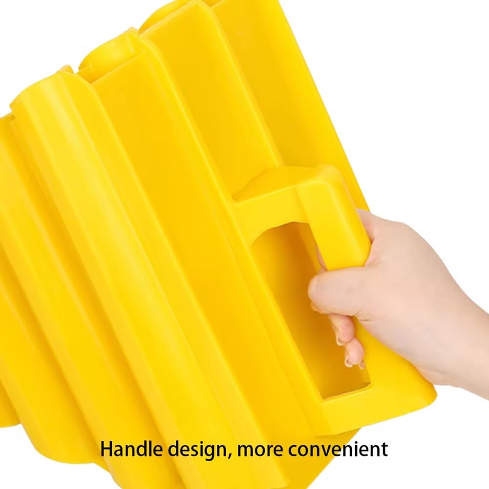 Cenette per Ruote per Rimorchi da Viaggio, Cunei per Ruote per Carichi Pesanti Antiscivolo, Fermi per Ruote Leggeri per Auto, Camion