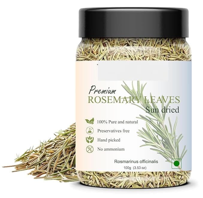 Rosemary dried leaves - 100% Natural sundried | No Added Preservatives & Additives (100 gram) | for food and Hair growth