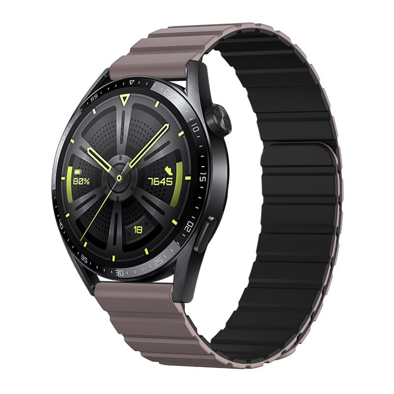 JDIME Cinturino da 22 mm per Huawei Watch Strap Watch 4Pro GT3/GT4 in silicone magnetico per Samsung Universal Strap