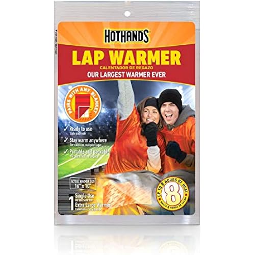 HotHands Lap Warmer, HotHands Largest Warmer 16" X 10" - Up to 8 Hours of Long Lasting Heat - 1 Lap Warmer