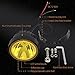 LED Round Yellow Driving Fog Lights 2Pcs 4 Inch Super Bright LED Pod Lights for ATV UTV SUV Pickup Motorcycle Truck Car Golf Boat