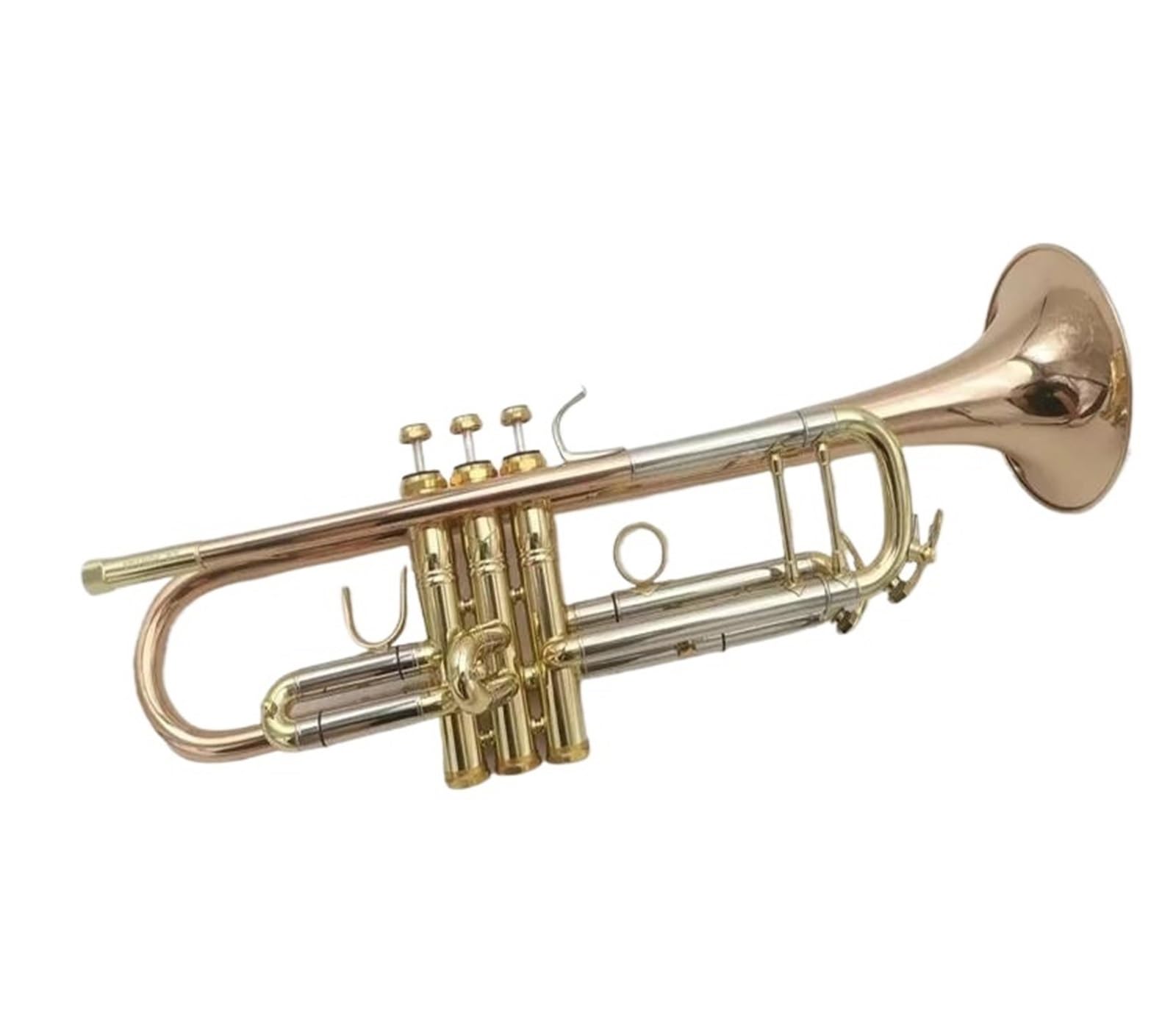 Trąbki Trąbka płaski instrument muzyczny mosiężna trąbka mosiężna studencka ręczna trąbka przenośna trąbka kieszonkowa