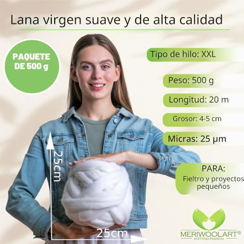 Regalo de Navidad: Hilo Grueso de Lana Merino XXL 5