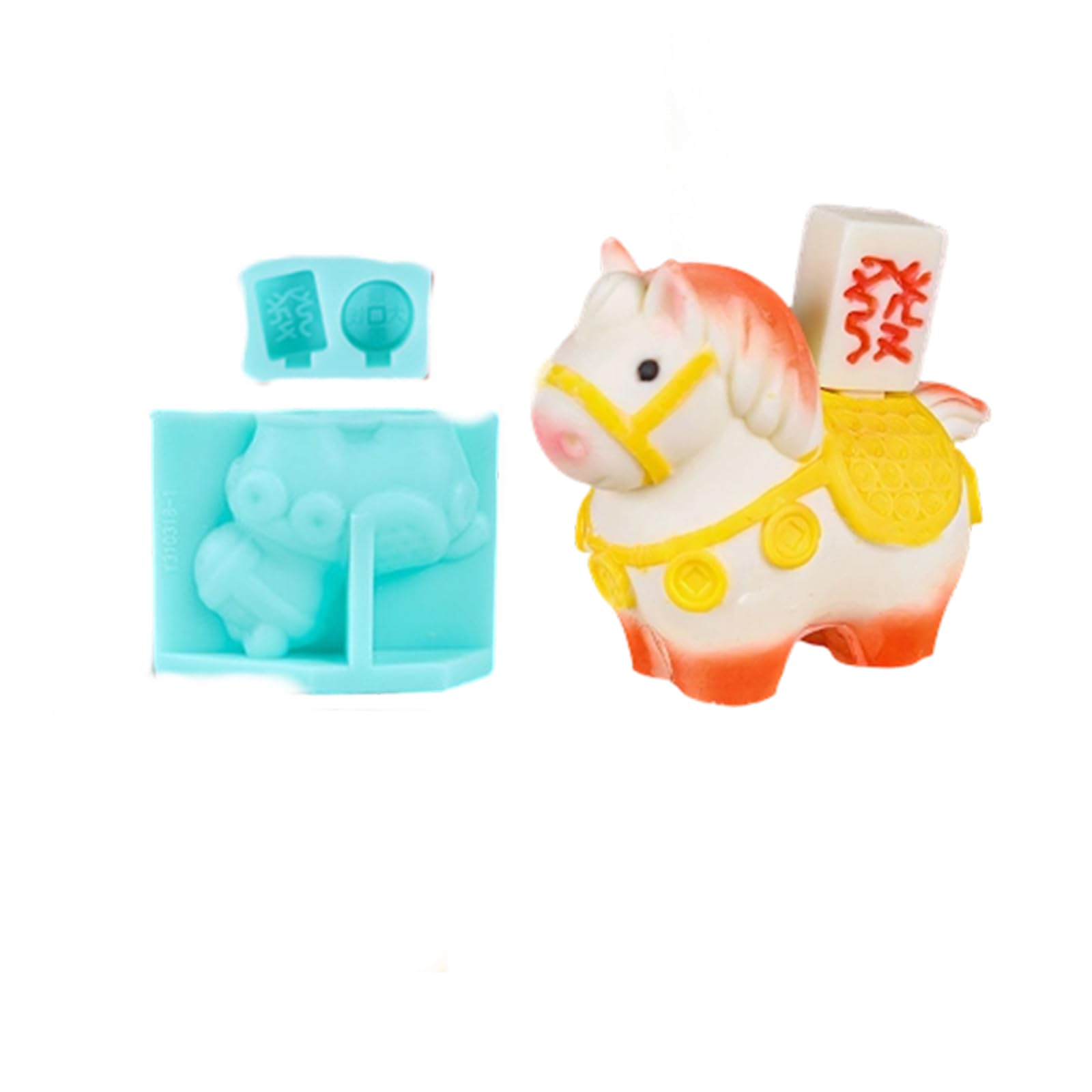 Zeiwohndc Horse Shape Silicone Molds Multipurpose Silicone for Resin Casting Soap Chocolate Candy Cake Baking Tool Small Horse Elastomer Cast