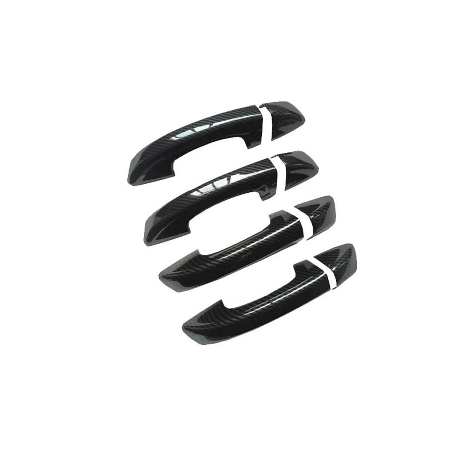 Lzbzhb Carbon Fiber 4Pcs Car Exterior Outsidedoor Handle For Vw For Sharan For Mk2 For 7N 2010~2022 Chrome Car Door Handle Covers Trim Chromium Styling Exterior Parts(Carbon Fiber 4Pcs)
