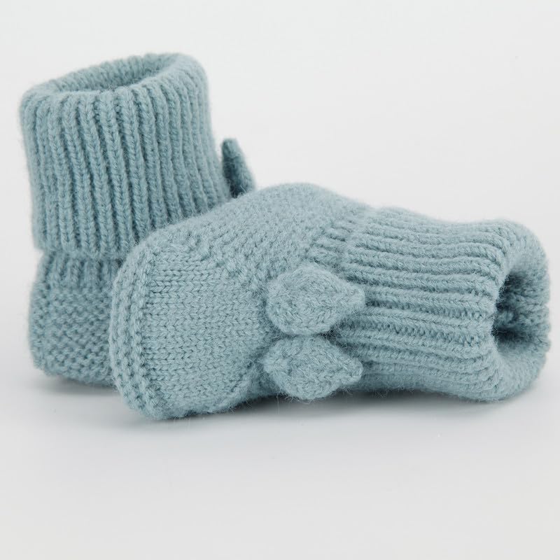 Baby Booties Newborn Babe First Walkers Knit Boots Warm Knit Crib Shoes Crochet Soft Infant Sock for Boy Girl2
