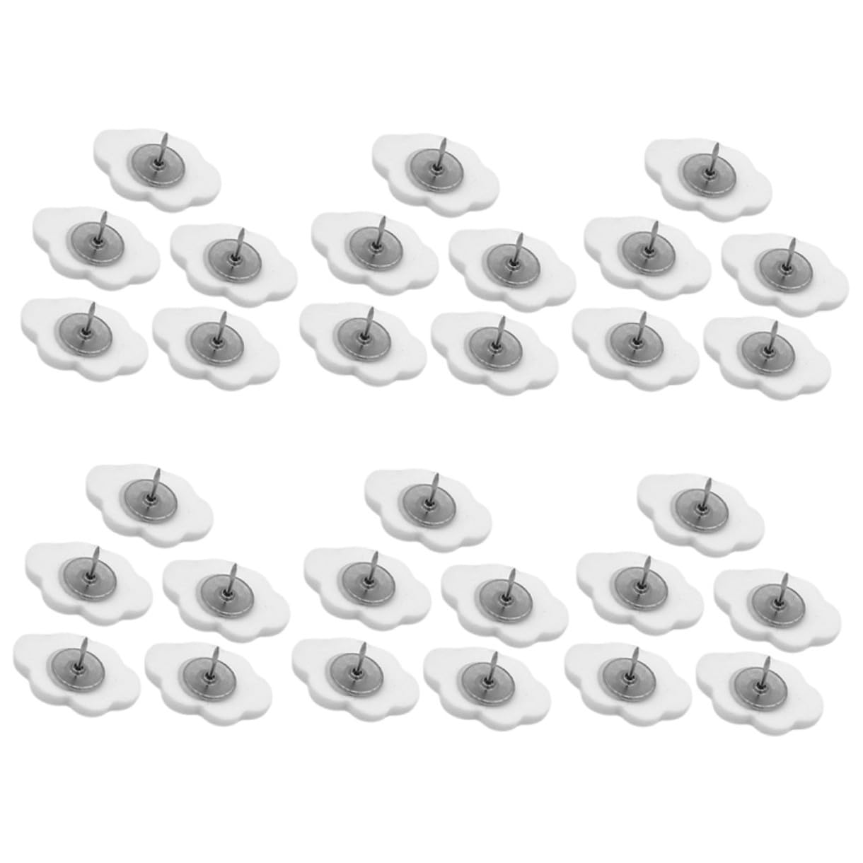 Uonlytech 5 Sätze Creme Weiße Wolkenpushpin Pastell Daumennägel Für Pinnwand Dekorationen Dekorative Stecknadel Schwarzes Brett Drücken Kork Süße Pinnwand Wände Stifte Tack Harz 30 Stück * 5