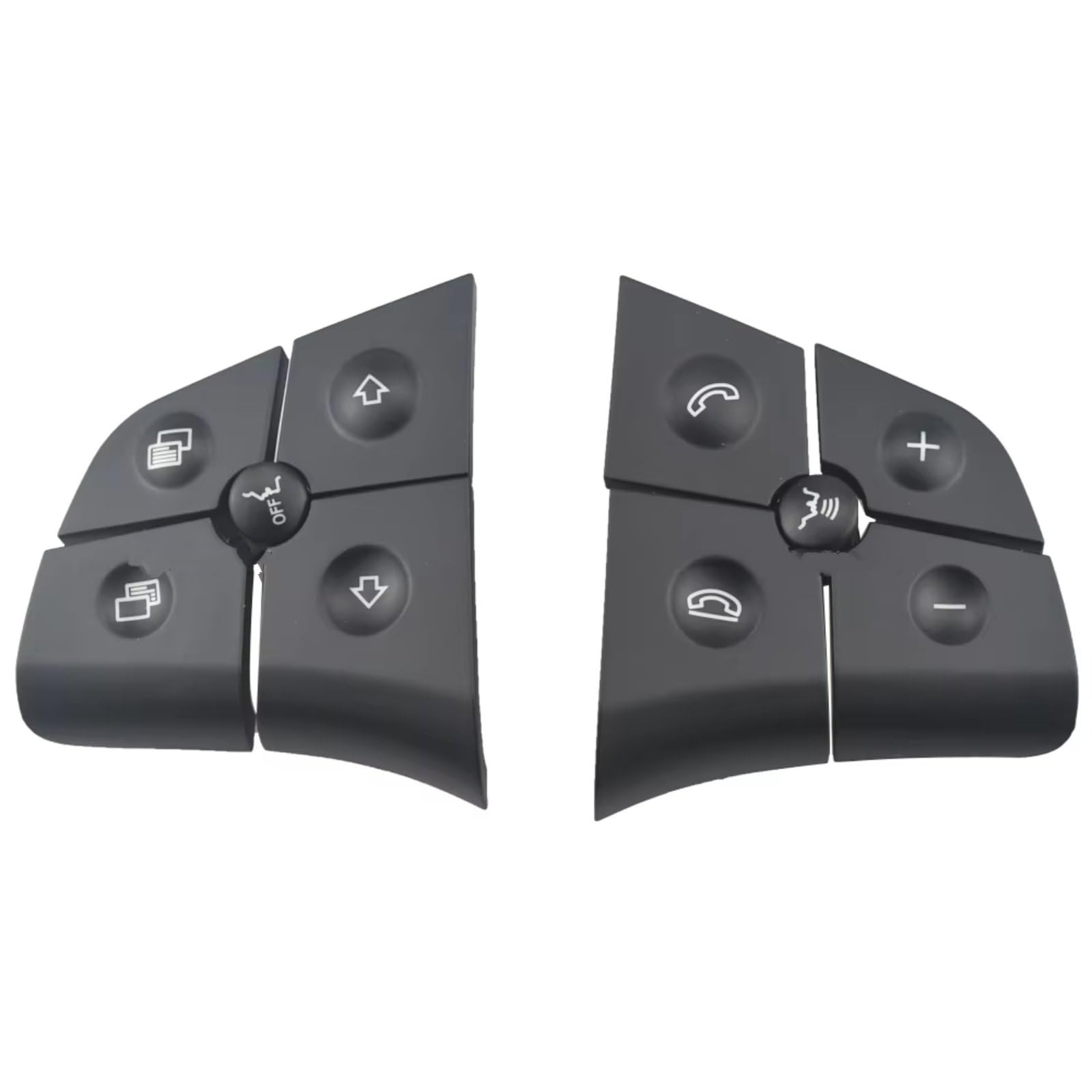 Bouton Commande Volant Benz W164 Kit Multifonction Anti-Rayures 2 Pcs