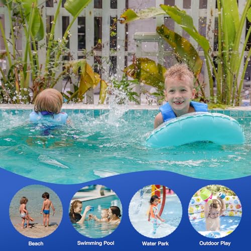 Welebar Kids Swim Vest, Toddler Floaties with Adjustable Safety Strap Swimming Aids Child Float Swimsuit for Boys and Girls Age 2-10 Years Old/22-88lbs
