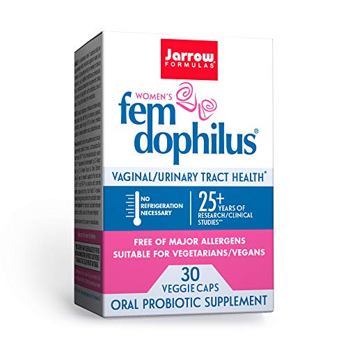 Jarrow Formulas Fem-Dophilus - 1 Billion Organisms Per Serving - 30 Veggie Capsules - Women’s Probiotic - Urinary Tract Health - Up to 30 Servings