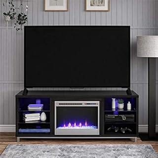 Ameriwood Home Lumina Fireplace Stand for TVs, up to 70