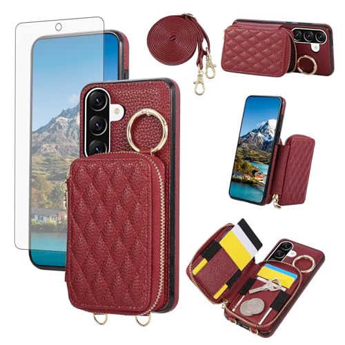 Coque Samsung Galaxy A36 5G Asuwish rouge idéale pour le quotidien