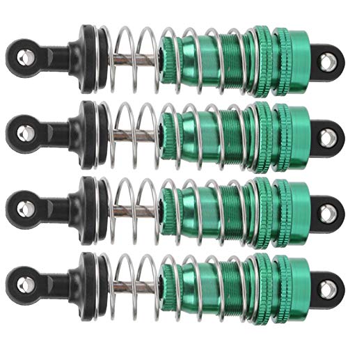 4 Stück RC Car Stoßdämpfer Dämpfer, langlebiger Stoßdämpfer Dämpfer RC Upgrade Ersatzzubehör für 144001 1/14 RC Car(Grün)