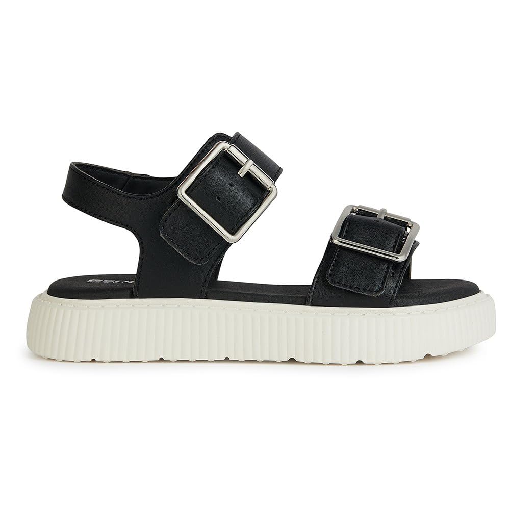 Geox Girls' J Sandal Kodette GirSandal, black, 32 EU