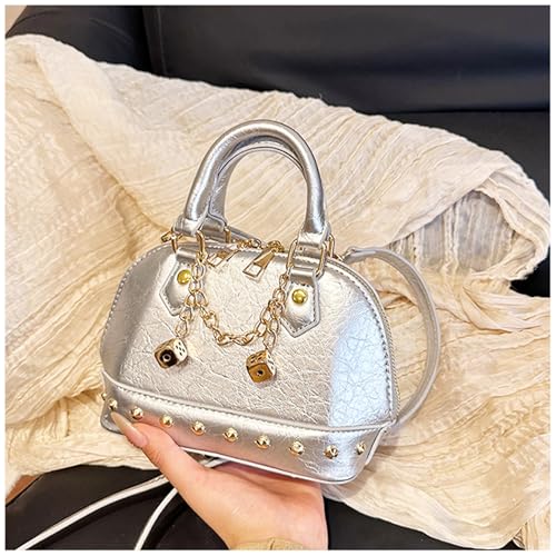 Bolso tote para mujer, mochila de cuero, bolso bandolera, bolso de mano para boda, baile de graduación, fiestas, trabajo y viaje (Estilo 517) miniatura 3