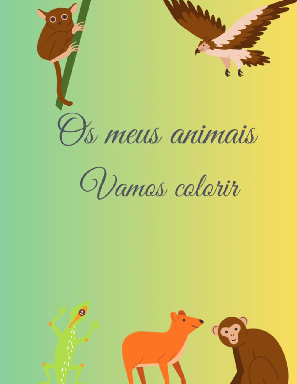 Os Meus Animais: Livro de Colorir para Crianças
