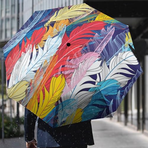 Parapluie compact automatique avec toile résistante et mât renforcé - 6