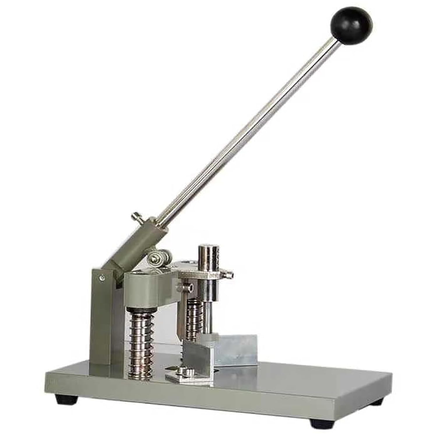Perforatrice per Angoli, taglierina Manuale per Carta, con Fustelle R6mm e R10mm, Spessore Massimo di Taglio 30mm, Sistema di bloccaggio Carta, per uffici, scuole e Banche.