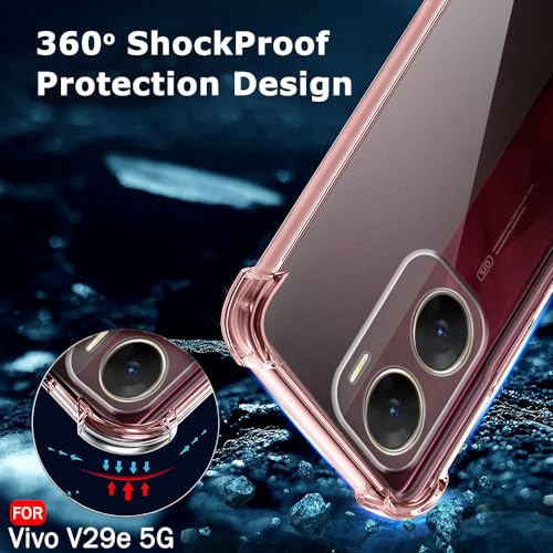 Image of TheGiftKart Crystal Clear Back Cover Case for Vivo V29e 5G | Shockproof Soft TPU Case | Cushioned Edges for Ultimate Protection Back Cover Case for Vivo V29e 5G (TPU, Transparent)