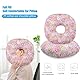 GOMETY Piercing Kissen mit Loch, Blau Donut Kissen für Seitenschläfer zur Ohr Gegen Ohrenschmerzen, Ohrkissen Kissen Seitenschläfer Piercing Pillow für Schmerzlinderung Im Ohr Sleepingring (Rot)
