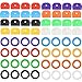 oupados 64 Pièces Capuchons de Clés Caches de Clés Flexibles Cap Clé pour Une Identification Facile des Clés De Porte- 8 Couleurs, 2 Styles