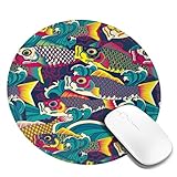 マウスパッド こいのぼり 鯉のぼり ゲーミングマウスパッド 丸型 人気 おしゃれ 滑り止め 薄型 多機能 男女兼用 贈り物